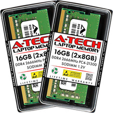 16GB (2X8Gb) DDR4 2666Mhz PC4-21300 (PC4-2666V) CL19 SODIMM 1.2V 260-Pin Non-Ecc picture