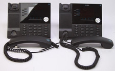 Lot of 2 Mitel 6920T Antimicrobial IP Phones (50008351) Powered On READ picture