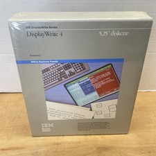 IBM DisplayWrite 4 Series 3.5 Diskette Computer Software PC Dos 3.20 Rare 1986 picture