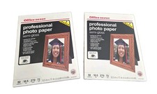 2 Pkgs Office Depot Professional Photo Paper Semi-Gloss 8.5x11 100 Sheets Sealed picture