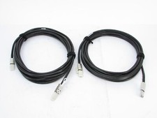 2x EMC 038-003-658 Mini SAS to Mini SAS SFF -8088 Black 10m Cable Lot of 2 picture