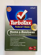 2008 TurboTax Home & Business Windows & Mac CD Federal & State returns VERY GOOD picture
