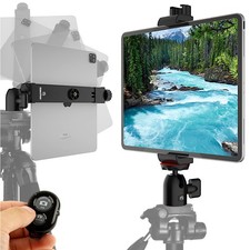 iPad Tripod Mount Adapter with Bluetooth Remote - Works With All Tablets picture