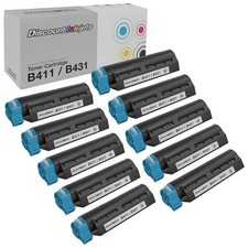 10PK 44574701 for Okidata BLACK Laser Toner Cartridge OKI MB Series MB461 MB471W picture