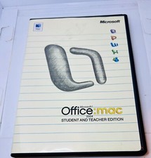 Microsoft Office Mac 2004 Student and Teacher Edition Software 3 keys w/ booklet picture