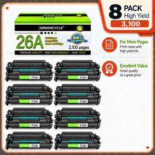 8PK Fits For HP Laserjet Pro M402n MFP M426fdw CF226A 26A Black Toner Cartridge picture