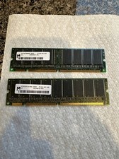 *Lot of 2 Micron PC100-322-620 MT8LSDT864AG-10CB4 64MB SDR RAM 128MB Total picture