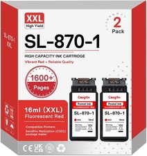 SL-870-1 XXL Red Ink Cartridge High Yield Combo Pack (2-Pack) Compatible Pitney picture