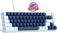 Teclado Mecanico 60 Percent Keyboard Mechanical with Backlit Keycaps PC Mac/Wind picture
