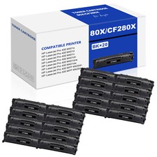 20x CF280X Toner Cartridge for HP 80X Laserjet Pro 400 M401n M401d M401dw M425dn picture