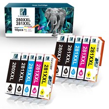 10 PK Ink Cartridge Combo Set for PGI 280 CLI 281 XXL Pixma T8100 TS8200 TS9100 picture