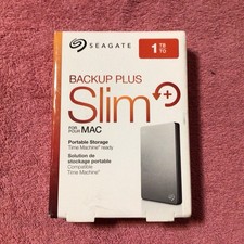 Seagate Back Up Plus Slim Portable Storage 1TB For Mac Open Box picture