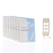 Leviton Acenti AC646-DFT Driftwood 6-Port Quickport Decora Wallplate Insert 10pc picture