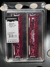 Crucial Ballistix Sport Red 8GB (2x4GB) DDR4 2400MHz RAM Memory (BLS2K4G4D24FSE) picture