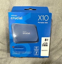Crucial X10 8TB Portable External SSD USB-C USB 3.2 Gen 2x2 2100MB/s picture