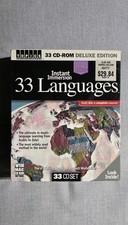 Instant Immersion 33 Languages Deluxe Edition 33 CD-ROM Set New Sealed Topics picture