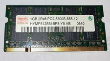 Hynix 1GB 2Rx8 PC2-5300S-555-12 Laptop SODIMM RAM Memory Qty:1 USA Seller picture
