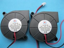 6 pcs Brushless DC Cooling Blower Fan 5015B 12V 50x50x15mm 2 Wires Ball Bearing picture