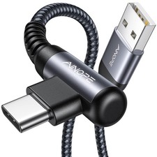 AINOPE USB to C Cable [2-Pack, 6.6ft] 3.1A Fast 6.6FT+6.6FT, Space Grey  picture