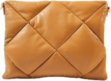 Le Duo Chic PlushLuxe 14 Inch Laptop Sleeve Golden Caramel Puffy cotton padding picture