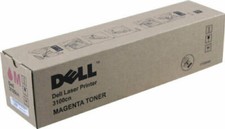 Genuine Dell 3000cn, 3100cn MAGENTA Toner Cartridge 4,000 pg High Yield  K4972 picture
