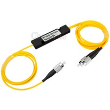 2pcs FTTH FC/UPC Singlemode Optical Fiber Coupler PLC 1/2 Fiber Optic Splitter picture