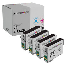 4PK 78 T078120 for EPSON T0781 BLACK Ink Cartridge Stylus Photo R280 RX580 RX595 picture