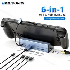 kebidumei 6-in-1 USB C Docking Station for Steam Deck/ROG Ally 4K60Hz picture