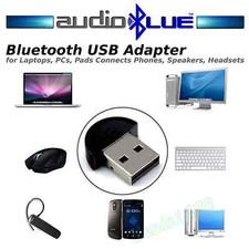 AudioBLUE- USB Bluetooth Mini Adapter-PCs Laptops Pads-Connect Speakers Headsets picture