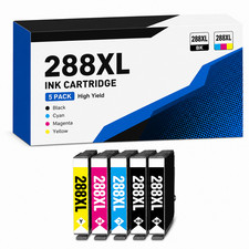 288XL 5PK 2BK/C/M/Y Ink Cartridge Expression Home XP-330 XP-340 XP-430 XP-434 picture