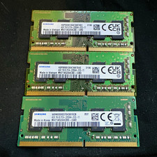 (Lot of 3) Samsung 12GB (3x4GB) DDR4-3200 PC4-3200AA 260-Pin SO-DIMM Non-ECC picture