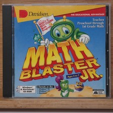 Davidson Math Blaster Jr. Cd-rom Ages 4-7 Windows 95 3.1 Macintosh Educational picture