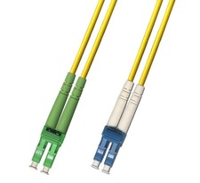 1 PCS 2M 9/125 Singlemode Duplex Fiber Optic Cable LC/APC To LC/UPC Cord picture