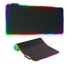 XXL Oversized RGB LED Light Soft PC Laptop Gaming Mouse Pad 31.5x12'' 800x300mm picture