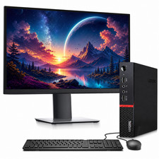 Lenovo ThinkCentre M715q Tiny PC AMD Ryzen 5, 16GB 1TB SSD Dual 24 