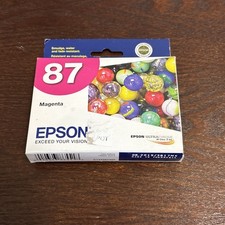 Epson 87 Magenta Ink Cartridge C13T087320 Exp 08/2015 Sealed OEM picture