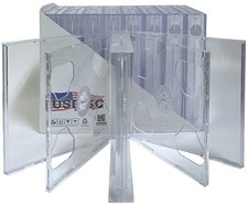 USDISC CD Jewel Cases Chubby 24mm, Quintuple 5 Disc (Clear) Lot picture