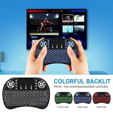 Mini Wireless Keyboard Remote Touchpad 2.4GHz Smart TV Android TV Box PC Backlit picture