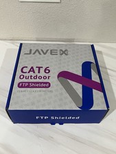 Javex CAT6 Outdoor FTP Sheilded 23 AWG CCA 100 Meters Ethernet Cable New picture