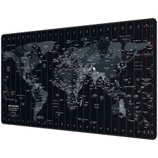 World Map 35.4x15.7 Inch Large Gaming Mouse Pad Extended Desk Mat XXL NonSlip picture
