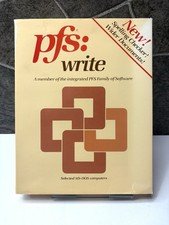 Vintage IBM PC DOS software - PFS: Write  - disk and manual picture