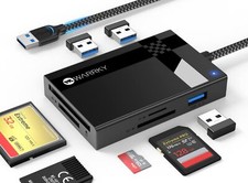 Warrky 7 In 1 Usb A Memory Card Reader 5Gbps High Speed Support Sd Tf Usb 3.0 picture