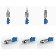6 Pcs FC Male to LC Female Adapter, Single Mode Hybrid Fiber Optic Converter picture