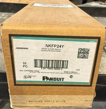 PANDUIT NETKEY NKFPY24 PORT SNAP-IN FACEPLATE PATCH PANEL (NEW) 10 PACK picture