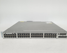 Cisco Catalyst WS-C3850-48U-E 48 Port-Switch With C3850-NM-4-10G Dual Pwr spply picture