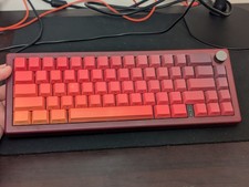 GMK67 65% Custom Mechanical Keyboard - Milky Yellow - Sunset Fade GoblinTechKeys picture