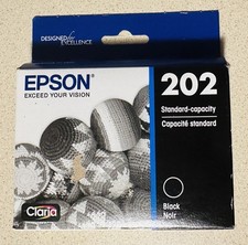 Epson 202 (T202120-RF) Black Ink Cartridge- Exp 06/2027 *New picture