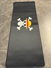 Anime One Piece Skull and Bones Hat Black Backgroind Play Gaming Mat Desk 31”x12 picture