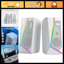 Wired RGB Computer Speakers - 2.0 Channel Stereo Sound for Desktop PC Gaming picture