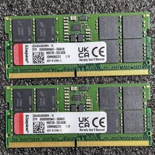 Kingston DDR5 SODIMM 32GB (16GB x2) laptop RAM DDR5-4800 used picture